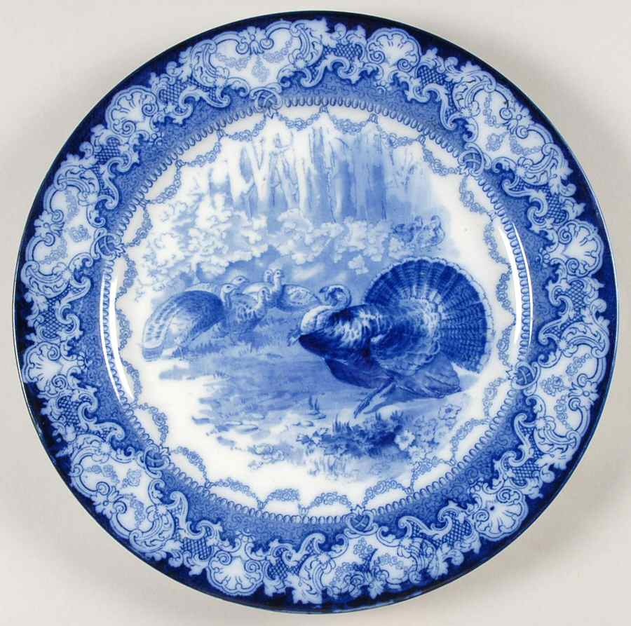 Watteau (Turkey Center) Dinner Plate by Royal Doulton-1