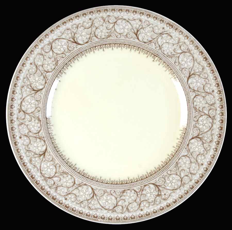 Lady Evelyn Brown Luncheon Plate by Royal Worcester-1