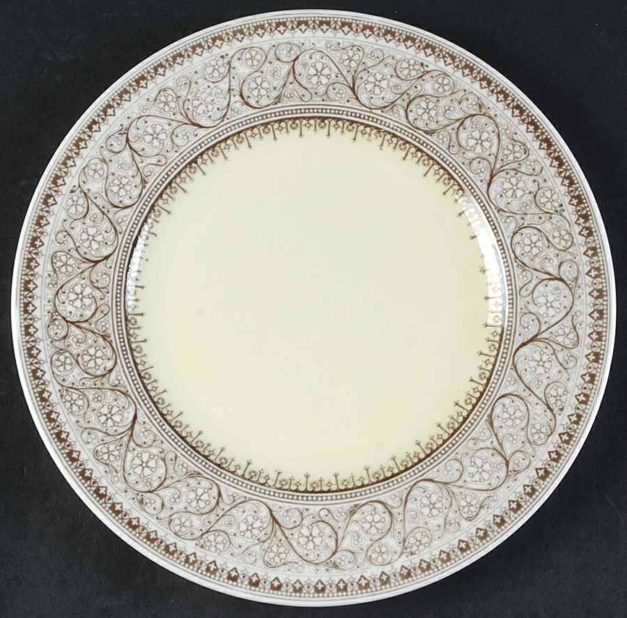 Lady Evelyn Brown Salad Plate by Royal Worcester-1