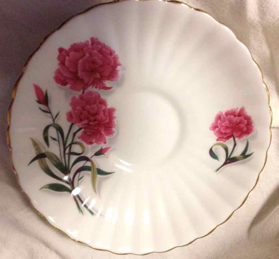 Carnation (Fluted) Saucer by Royal Stafford-1