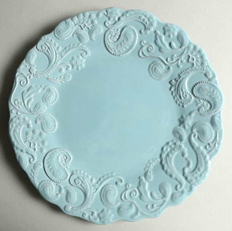 Paisley Blue Dinner Plate by Roscher & Co-1