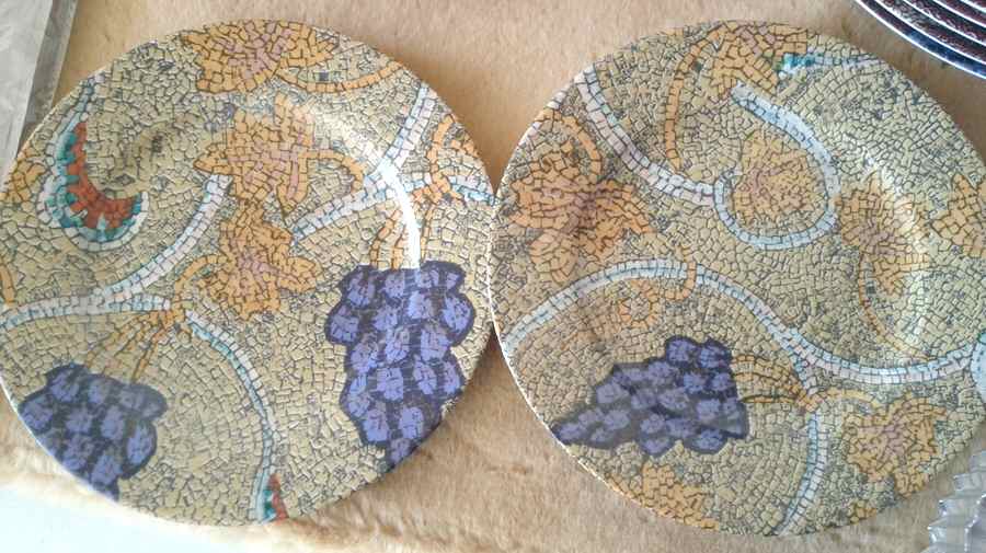 Mosiac Salad Plate by Rochard-1