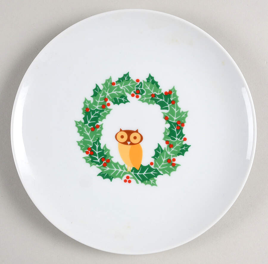 Holiday Hoot Salad Plate by Rachael Ray-1