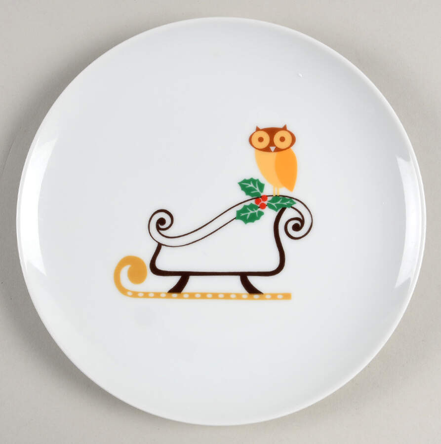 Holiday Hoot Salad Plate by Rachael Ray-1