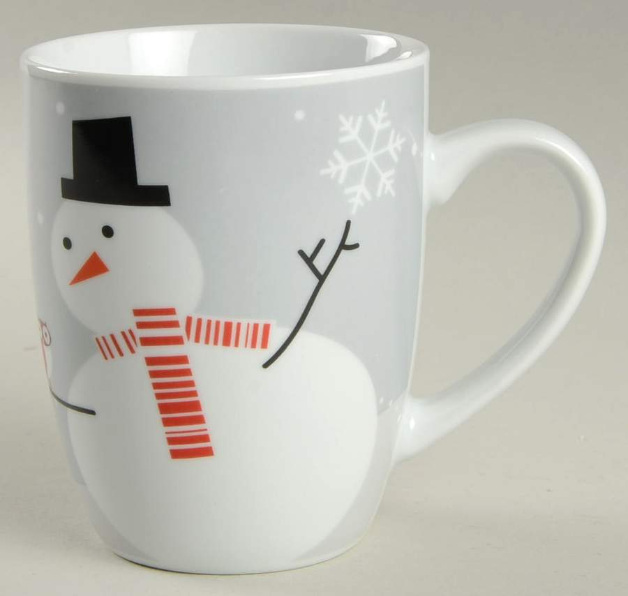 Little Hoot & Snowman Mug by Rachael Ray-1