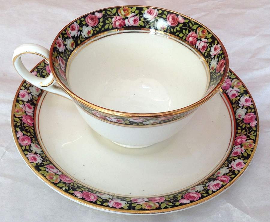 Pompadour Flat Cup & Saucer Set by Royal Grafton-1