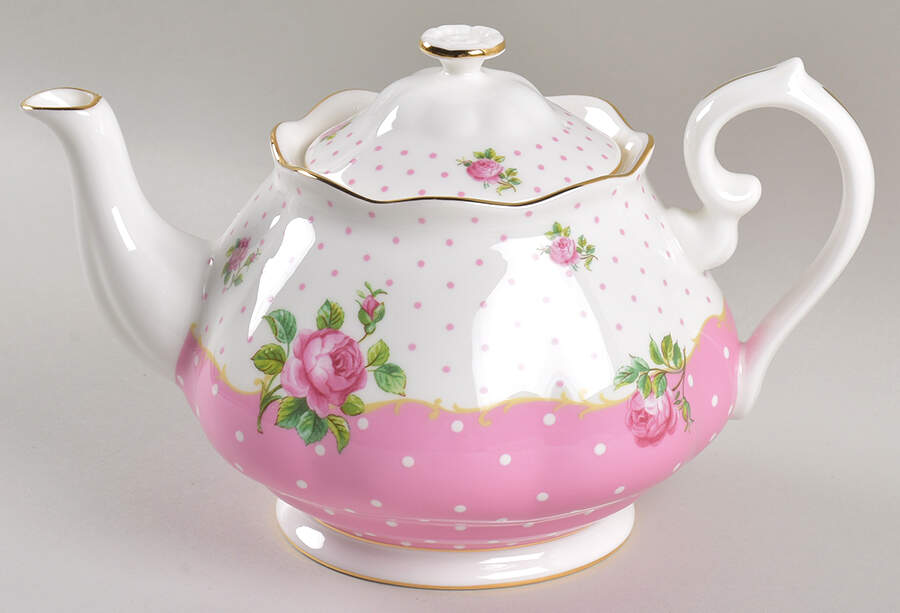 Cheeky Pink Teapot & Lid by Royal Albert-1