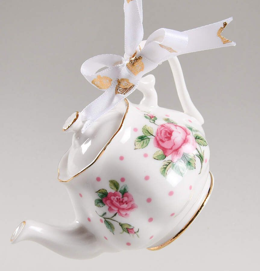 Cheeky Pink Teapot Ornament by Royal Albert-1