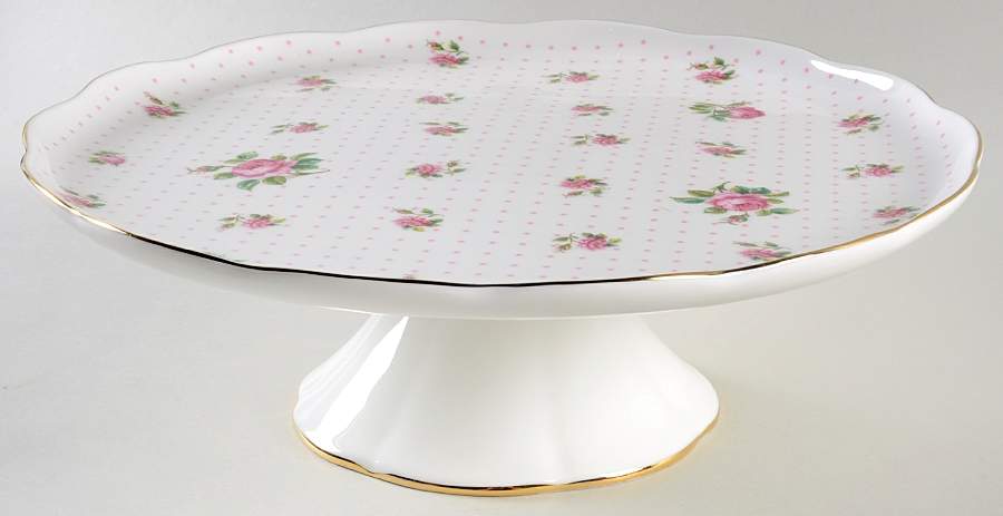 Cheeky Pink 12" Diameter Pedestal Cake Stand by Royal Albert-1