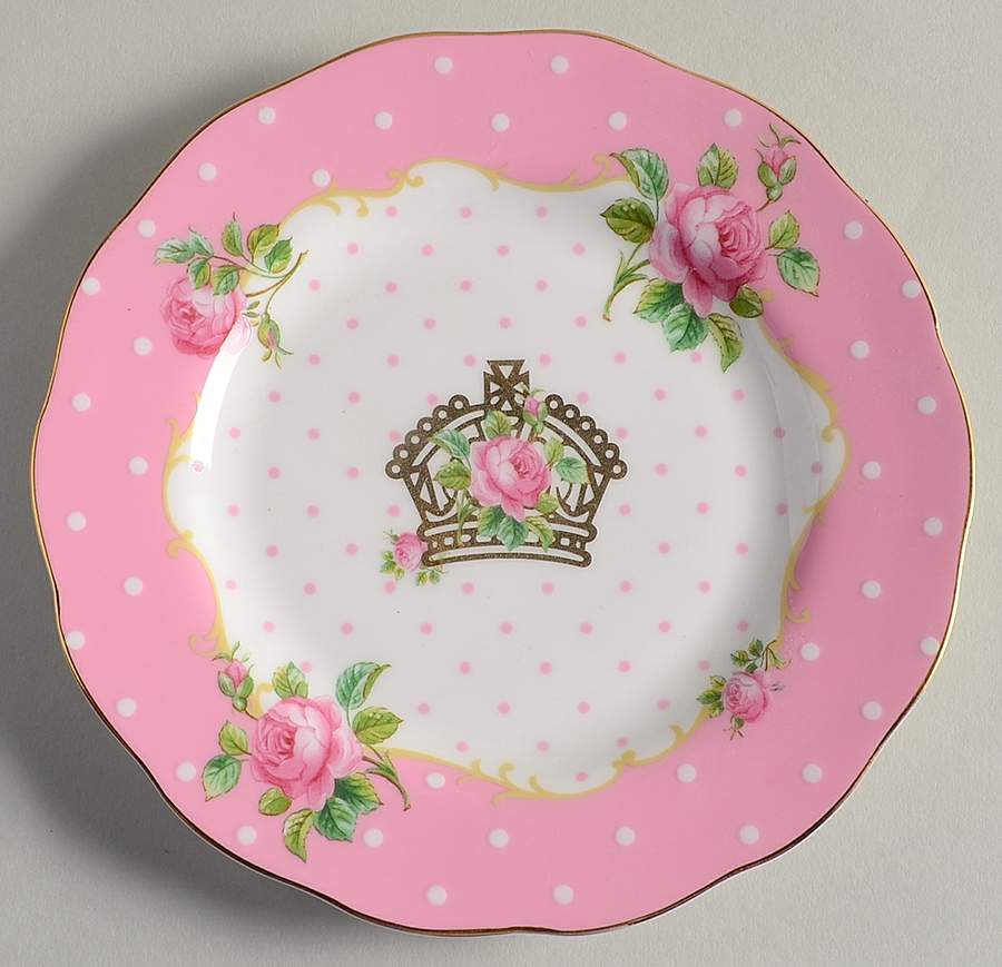 Cheeky Pink Bread & Butter Plate by Royal Albert-1