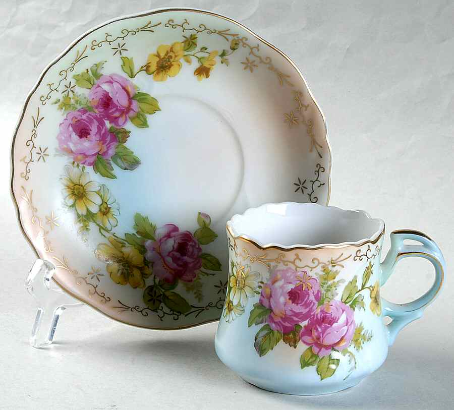 RHS69 Flat Cup & Saucer Set by Reinhold Schlegelmilch-1