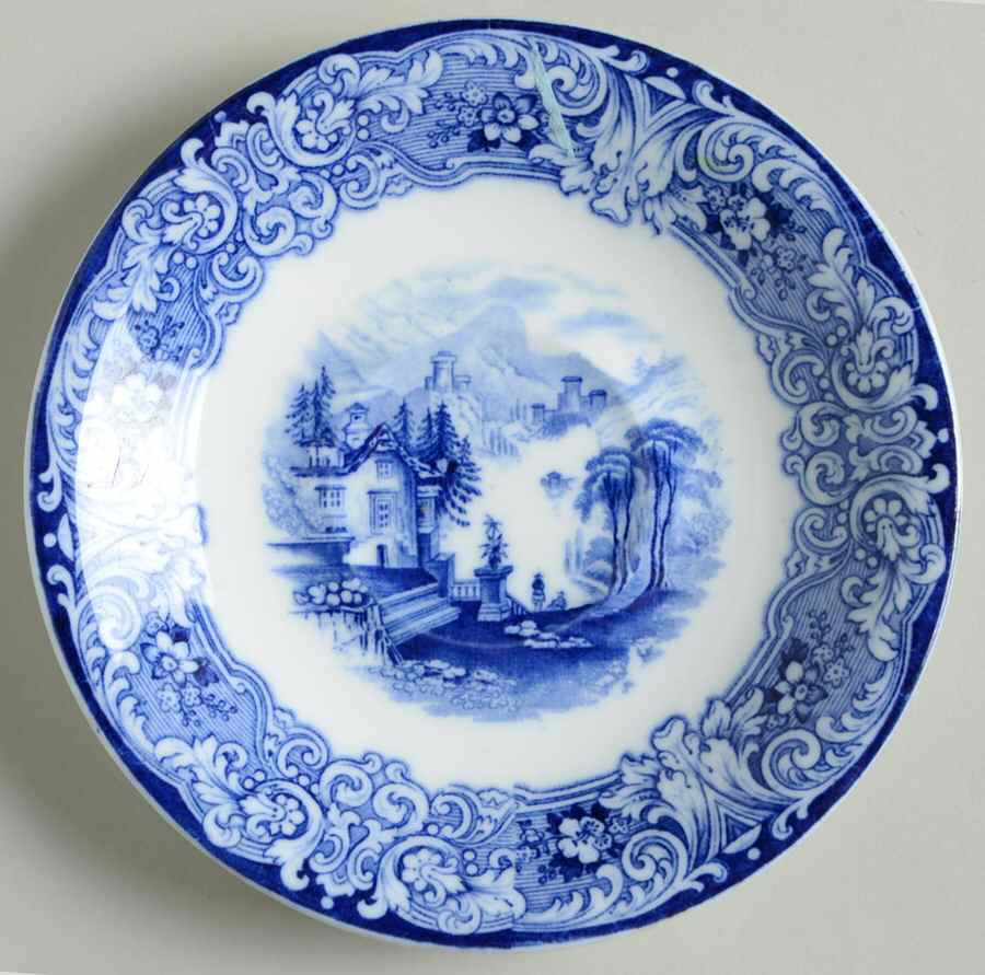 Geneva Blue (Smooth) Saucer by Royal Doulton-1