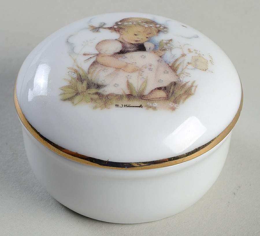 Lilly of the Valley Trinket Box & Lid by Reutter Porzellan-1