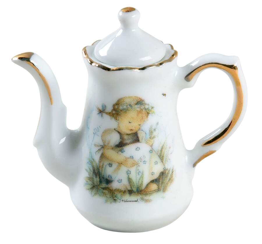 Lilly of the Valley Toy Coffee Pot and Lid by Reutter Porzellan-1