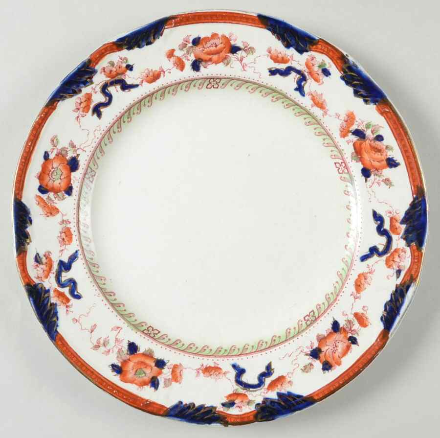 Festoon Red Luncheon Plate by Royal Stafford-1