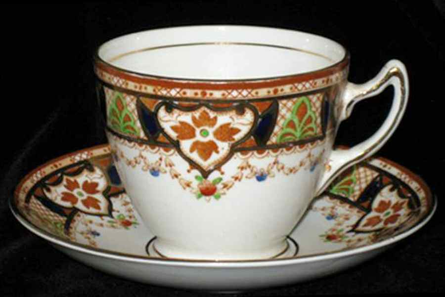 4805 Footed Cup & Saucer Set by Rosina-Queens-1
