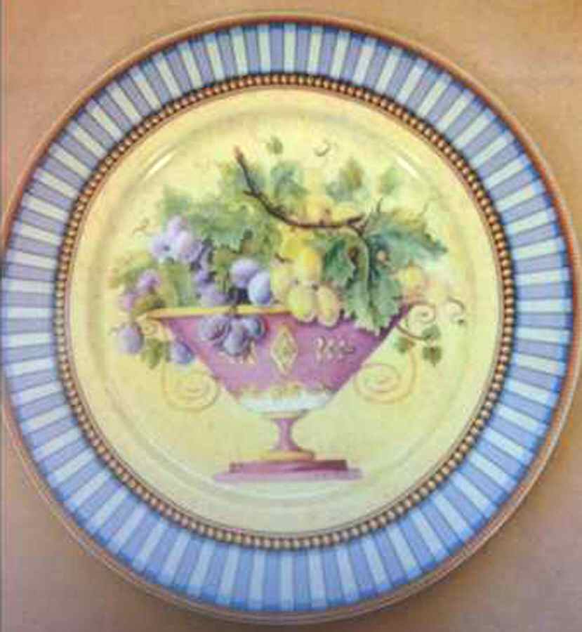 Yellow Urn Salad/Dessert Plate by Rochard-1