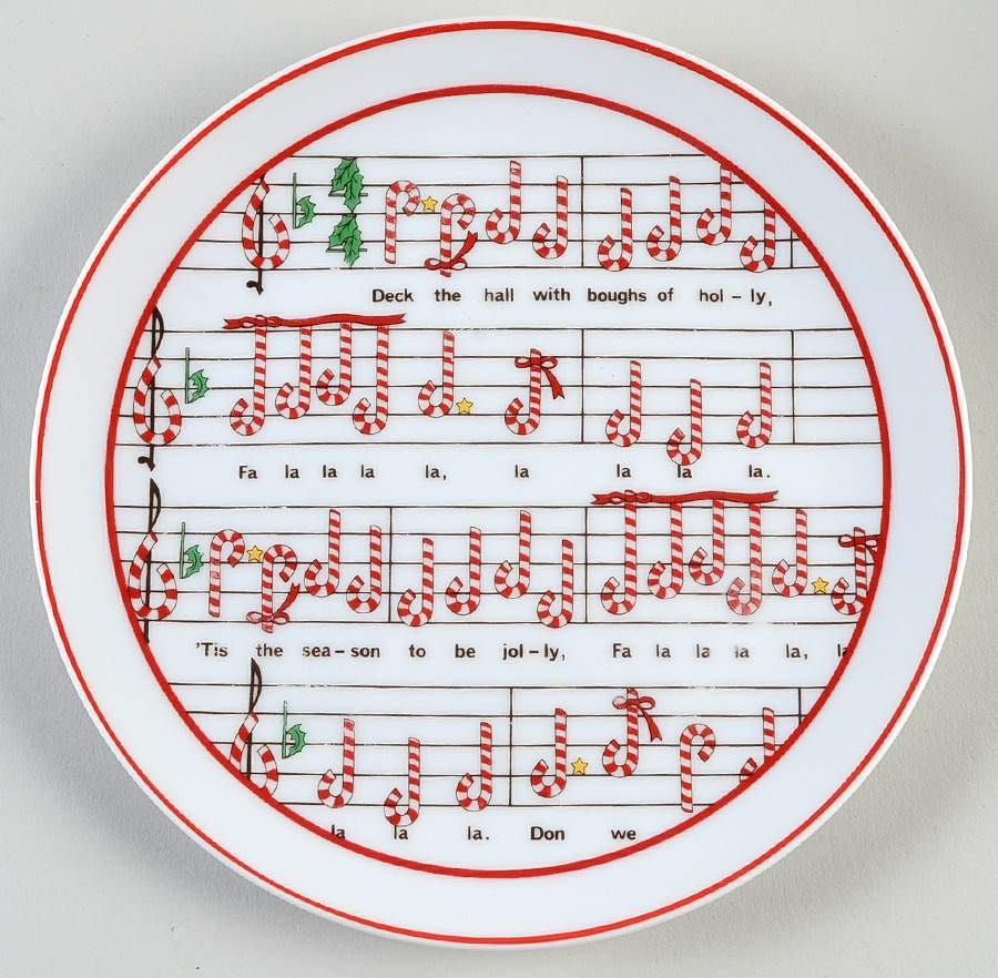 Deck the Halls Salad Plate by Ron Gordon Designs-1