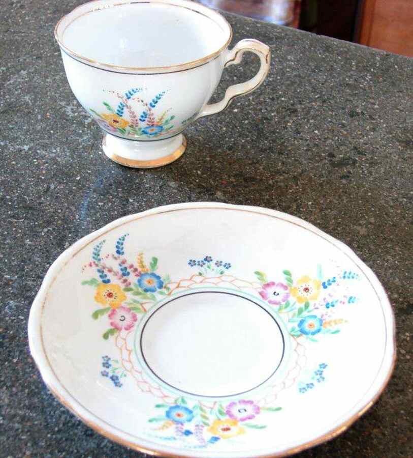 8170 Footed Cup & Saucer Set by Royal Stafford-1