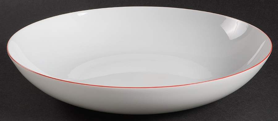 Monceau Rouge (Red) 10" Soup/Pasta Bowl by Raynaud-1
