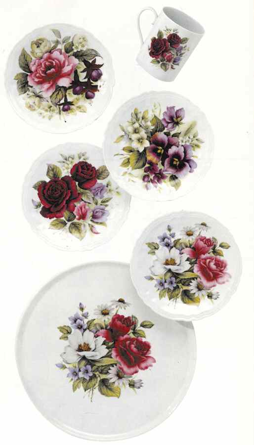 Autumn Bouquet Salad/Dessert Plate by Rochard-1