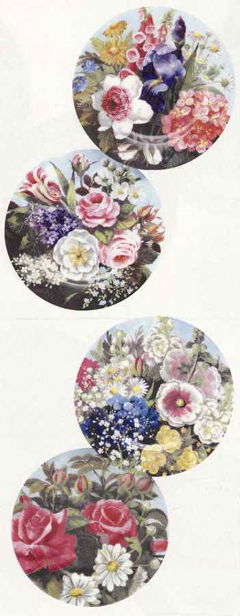 Blue Flowers Salad/Dessert Plate by Rochard-1