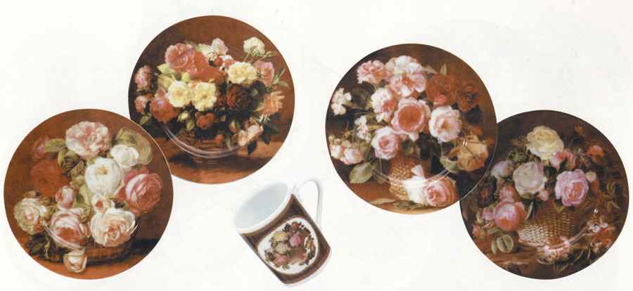 Rose Baskets Dinner Plate by Rochard-1
