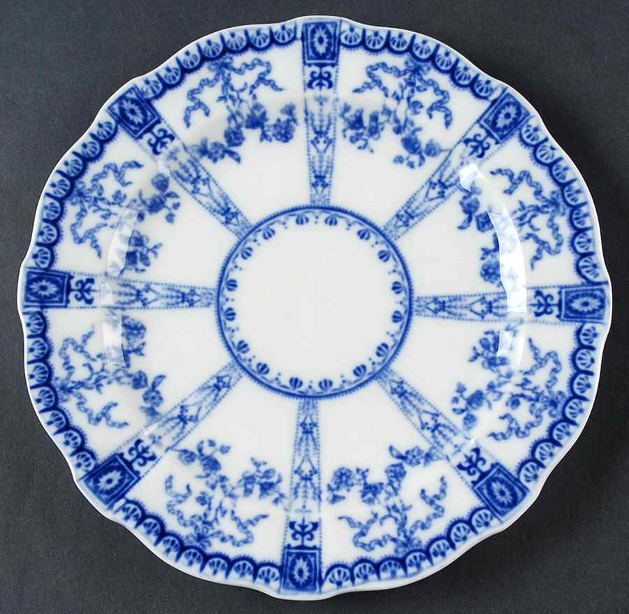 3145 (Blue, No Trim) Salad Plate by Royal Crown Derby-1