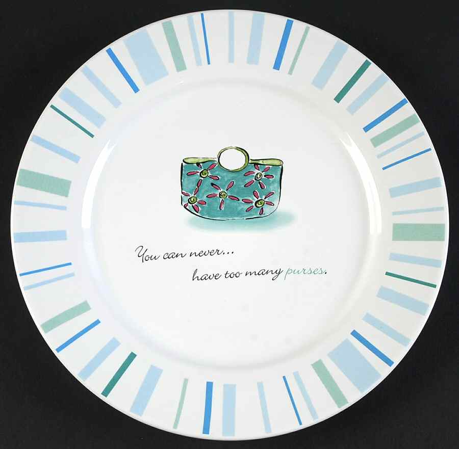 Accessories Make the Woman Salad Plate by Rosanna-1