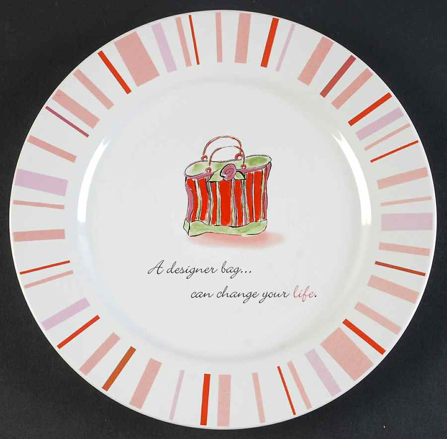 Accessories Make the Woman Salad Plate by Rosanna-1