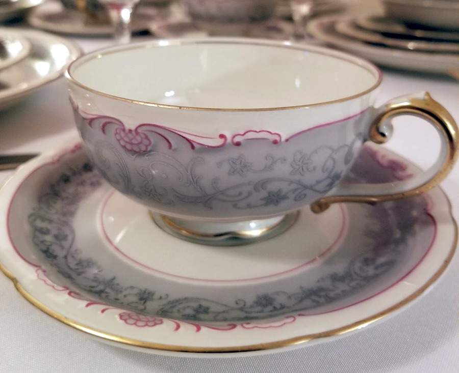 ROT319 Footed Cup & Saucer Set by Royal Tettau-1