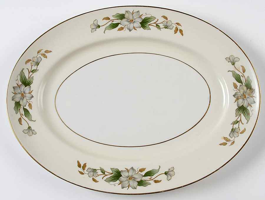 ROJ55 11" Oval Serving Platter by Royal Jackson-1