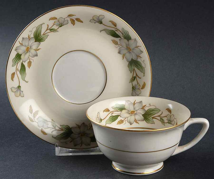 ROJ55 Footed Cup & Saucer Set by Royal Jackson-1