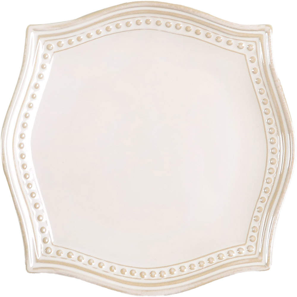 Cortona Cream Square Salad Plate by Roscher & Co-1