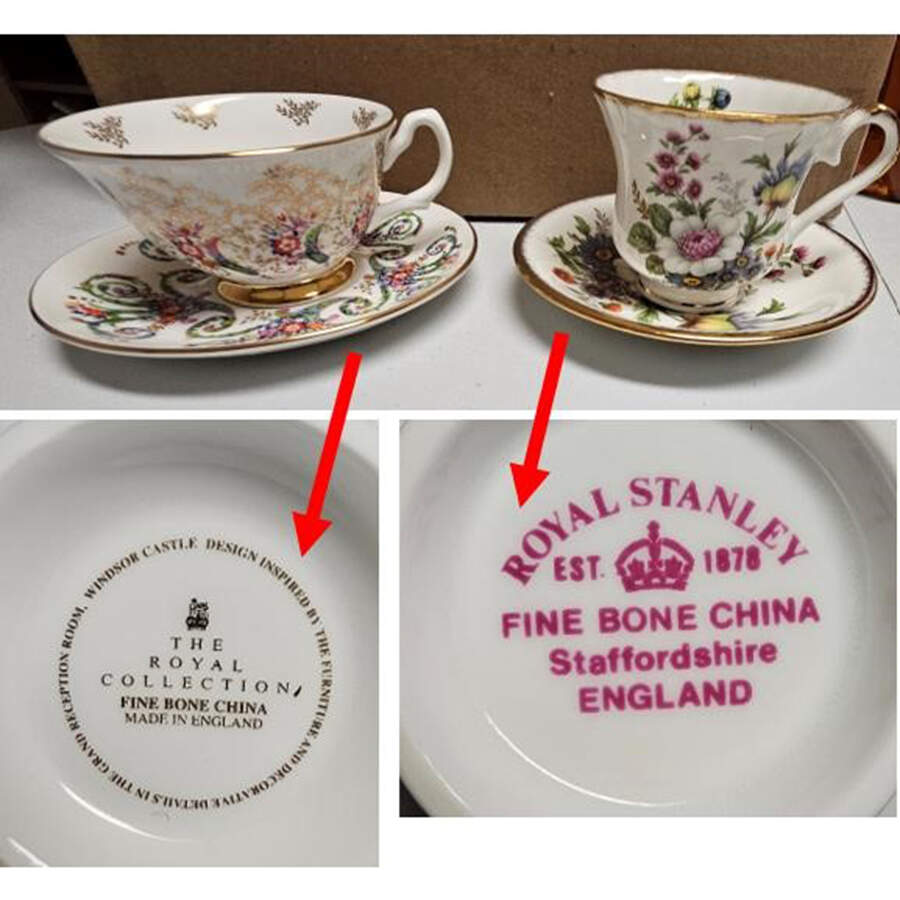 Windsor Castle Footed Cup & Saucer Set by Royal Collection-England-1
