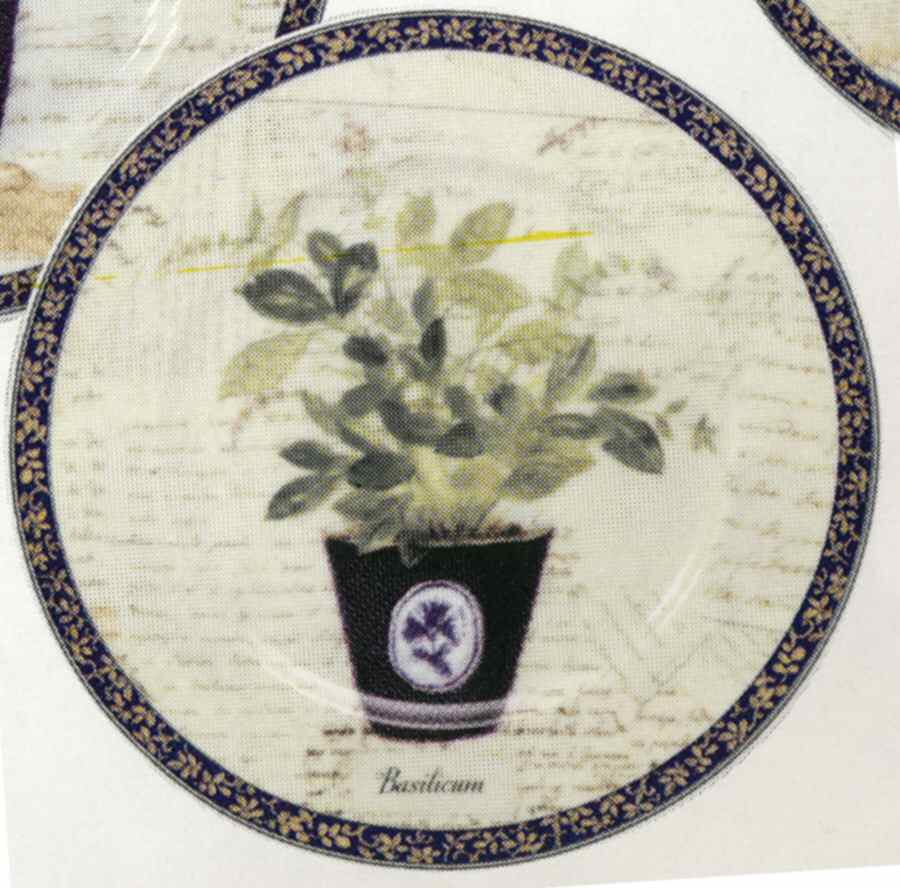 Aromatic Herbs Dessert/Pie Plate by Rochard-1