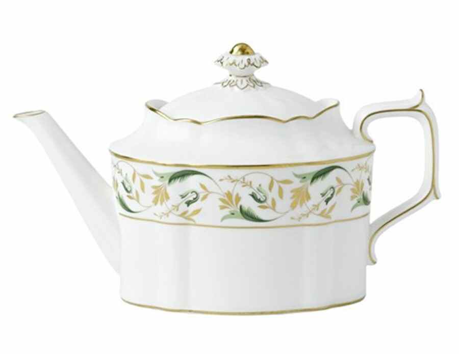 Princess (Green) Teapot & Lid by Royal Crown Derby-1