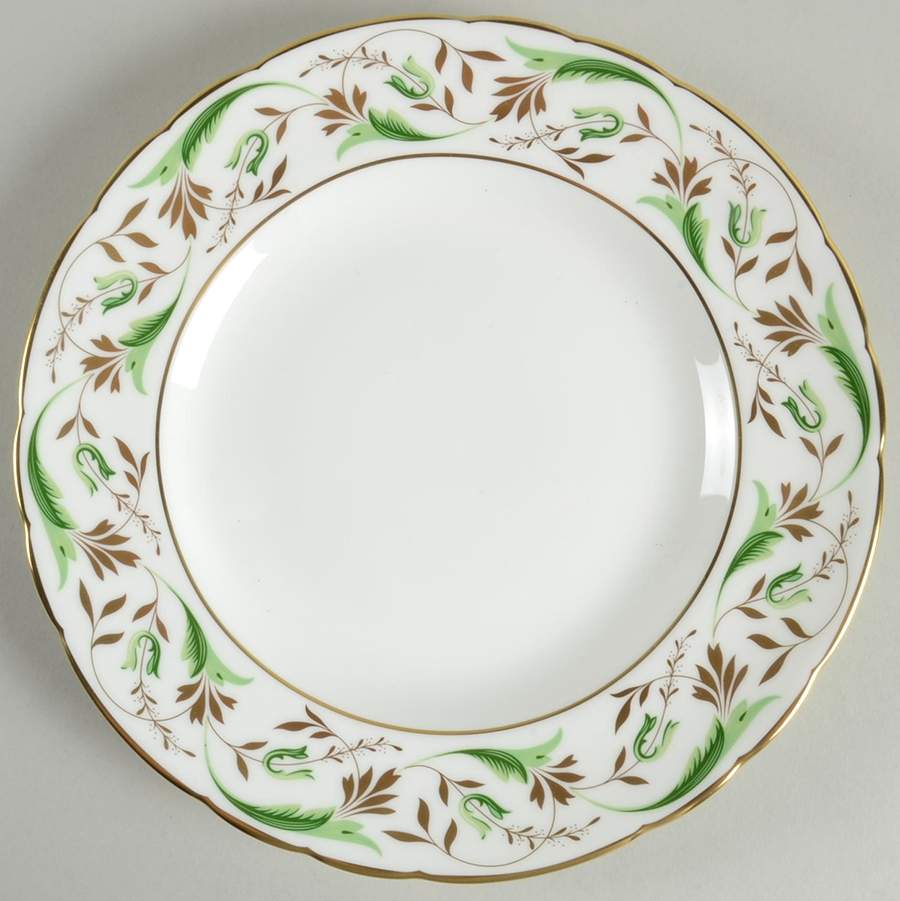 Princess (Green) Salad Plate by Royal Crown Derby-1