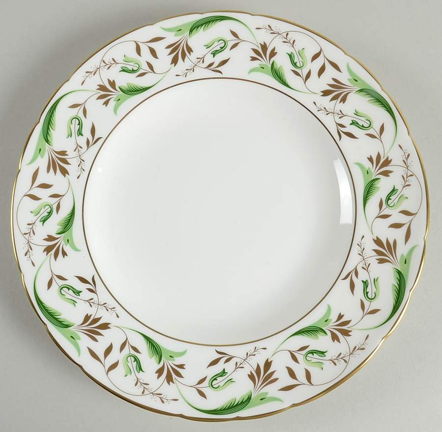 Princess (Green) Dinner Plate by Royal Crown Derby-1