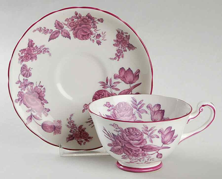4096A Footed Cup & Saucer Set by Royal Chelsea-1