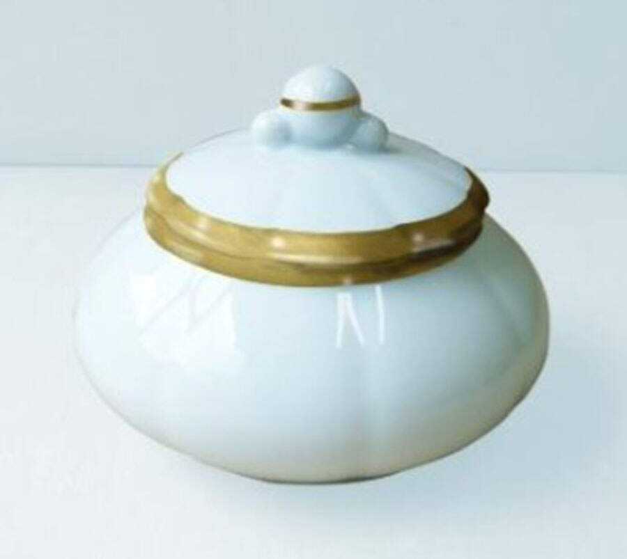Margaux Gold Sugar Bowl & Lid by Royal Limoges-1