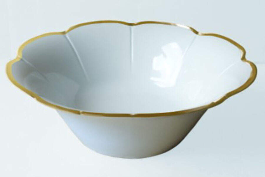 Margaux Gold 9" Salad Serving Bowl by Royal Limoges-1