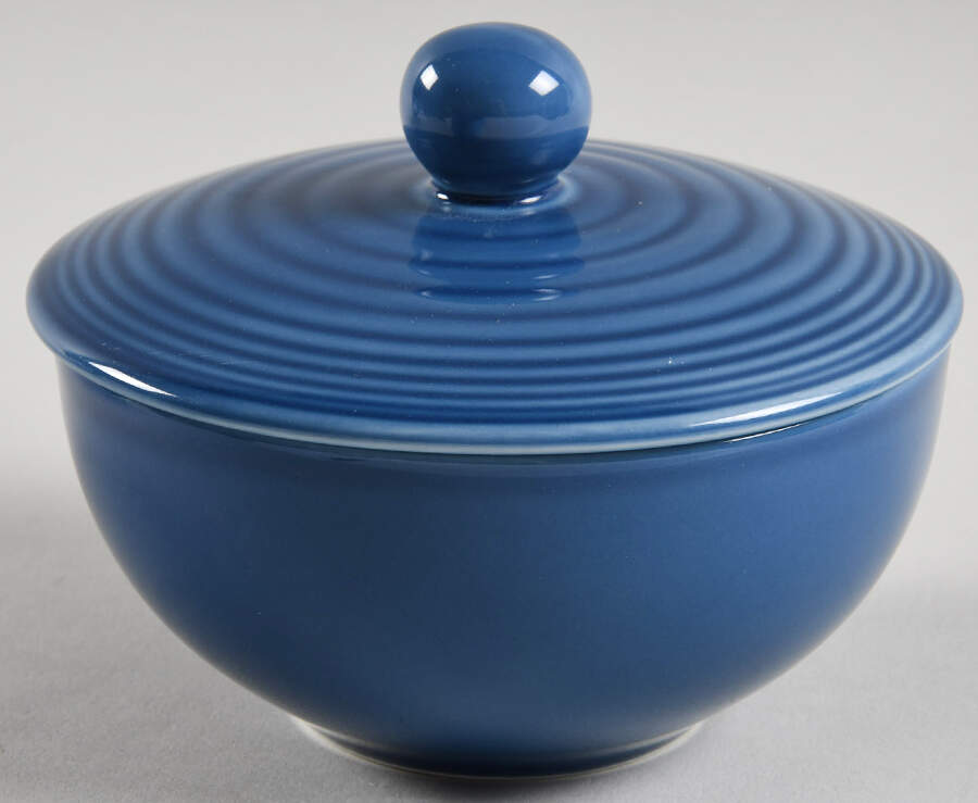 Maze Denim Blue Sugar Bowl & Lid by Royal Doulton-1