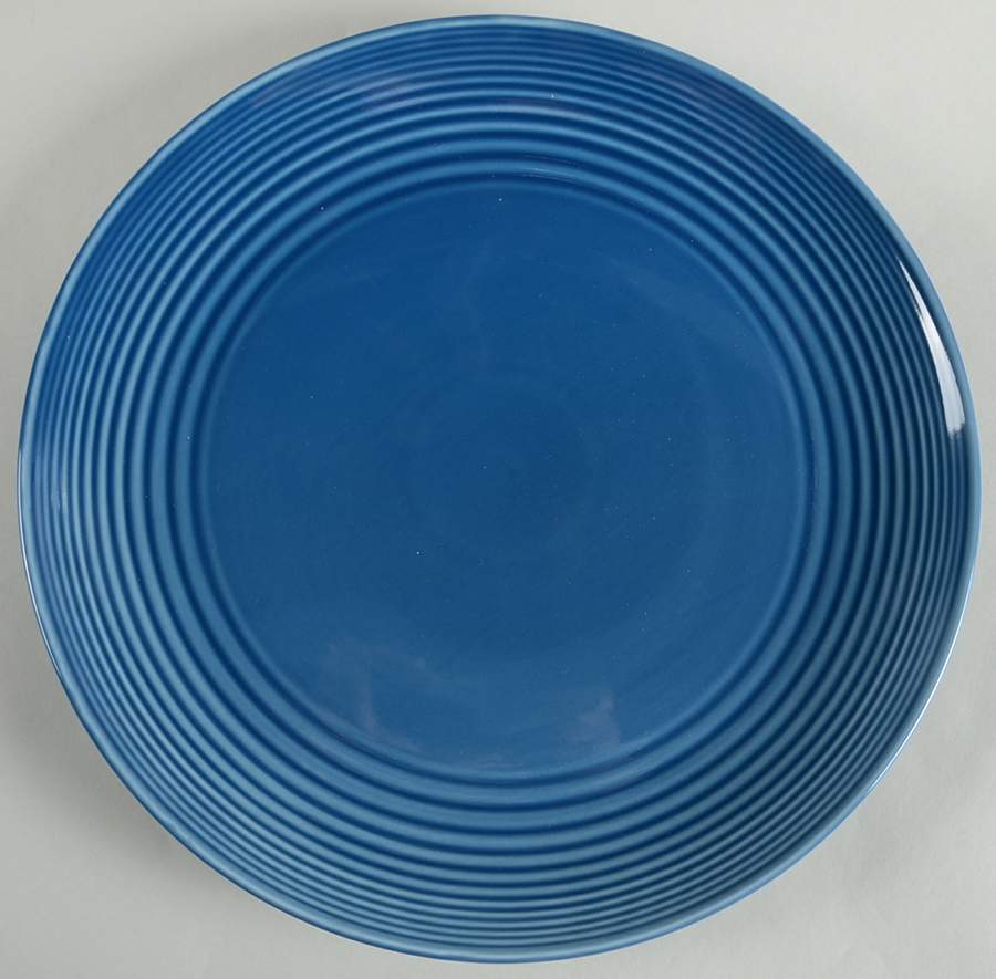 Maze Denim Blue 13" Chop Plate (Round Platter) by Royal Doulton-1