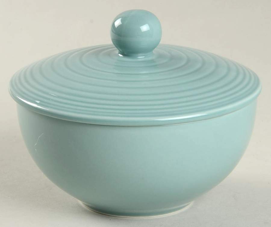 Maze Teal Sugar Bowl & Lid by Royal Doulton-1