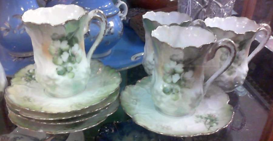RHS73 Footed Cup & Saucer Set by Reinhold Schlegelmilch-1