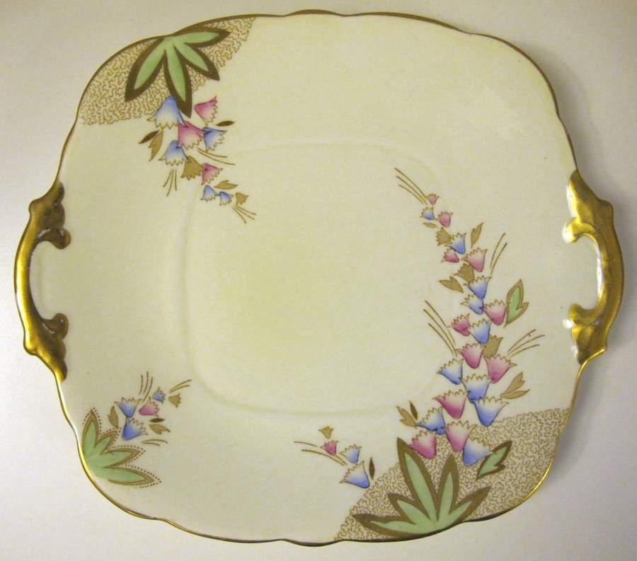 RST217 Square Handled Cake Plate by Royal Stafford-1
