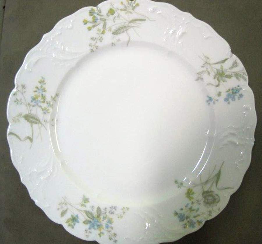 5069 (Blue Flowers) Dinner Plate by M Redon-1