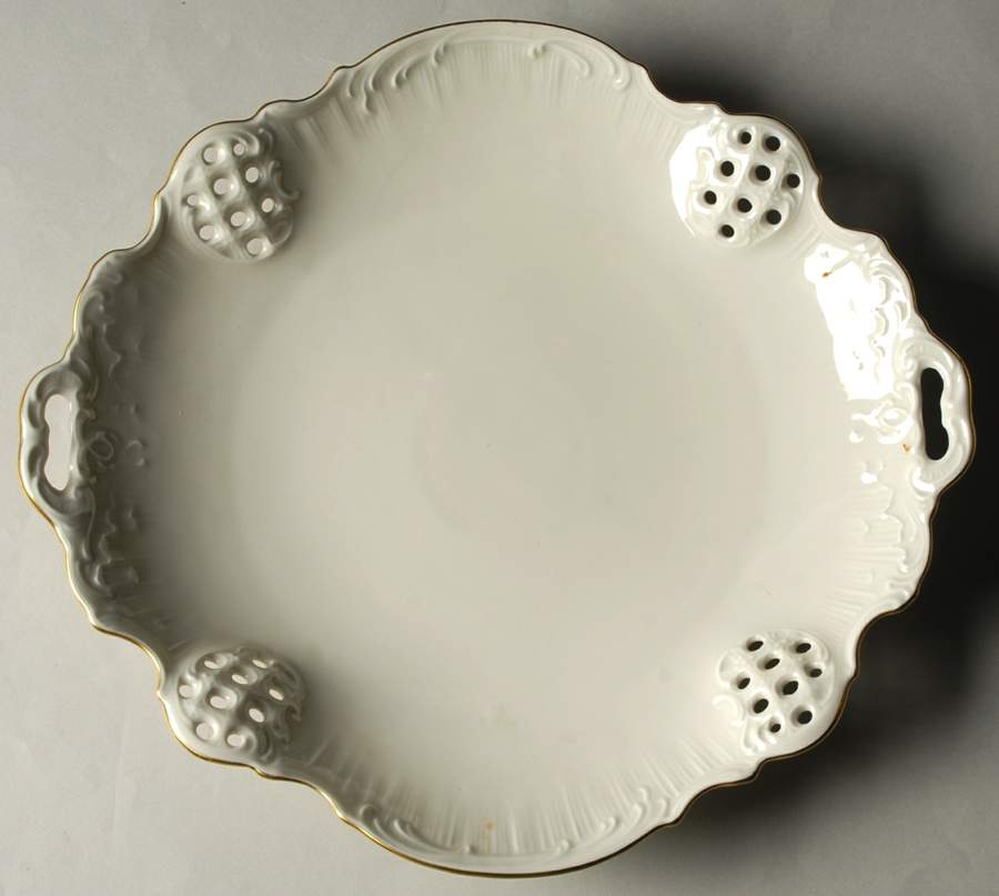 Moliere Cream Pierced Round Cake Plate by Rosenthal - Continental-1