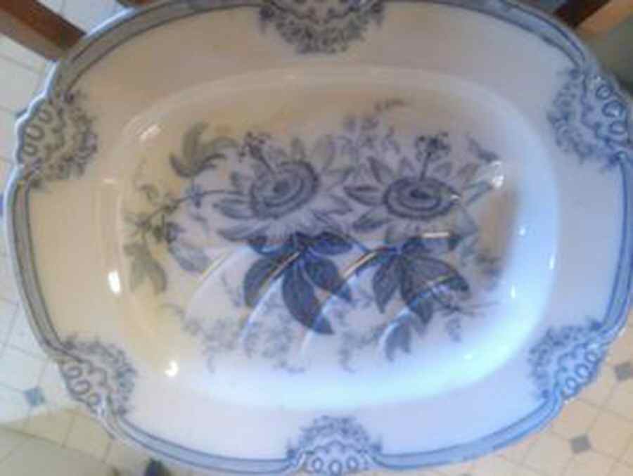 Leinster 16" Oval Serving Platter by JW Ridgeway-1